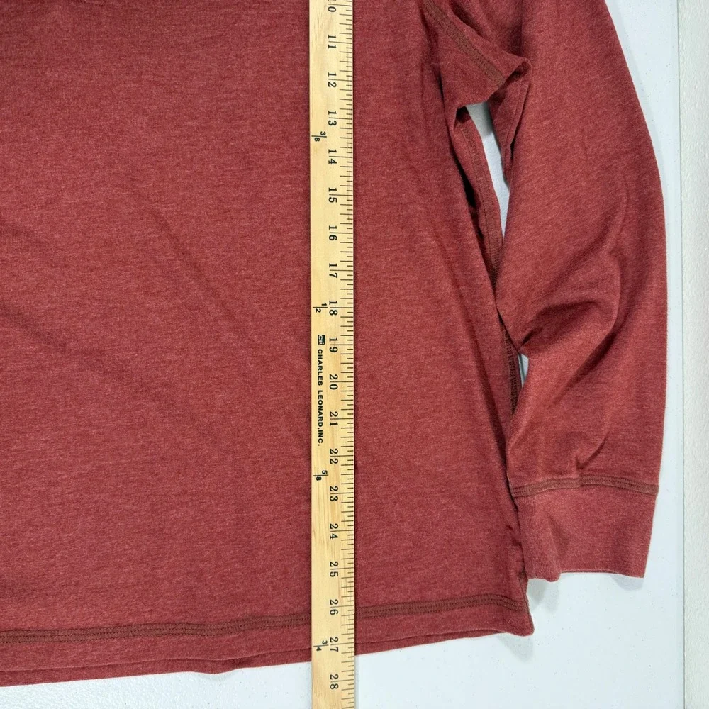 UNTUCKit Albariño Red Long Sleeve Henley Shirt‎ Men's X-Large EUC